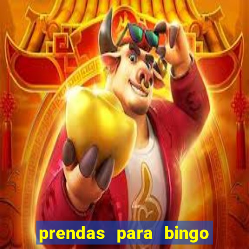 prendas para bingo de natal